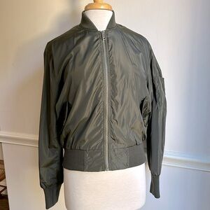 Atmosphere Bomber Jacket Dark Green size 6 EUC